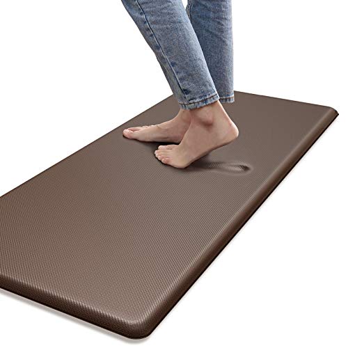 DEXI Kitchen Mat Cushioned Anti Fatigue Comfort Floor Runner Rug for  Standing Desk Office,3/4 Inch Thick Cushion Memory Foam 20x39 Dark Brown