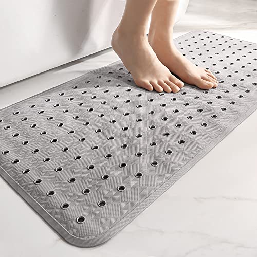 Dropship Bath Tub Mat Non-Slip Shower Mat BPA-Free Massage Anti-Bacterial  With Suction Cups Washable to Sell Online at a Lower Price
