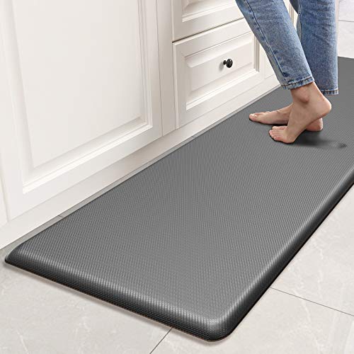 DEXI Anti Fatigue Kitchen Mat, 3/4 Inch Thick, Stain Resistant, Padded  Cushioned Memory Foam Floor Comfort Mat for Home, Garage and Office  Standing Desk, 39x20, Black 