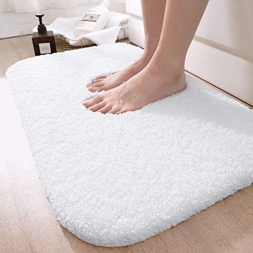 DEXI Bathroom Rug Mat, Extra Soft and Absorbent Bath Rugs, Machine Wash Dry, Non-Slip Carpet Mat for Tub, Shower, and Bath Room