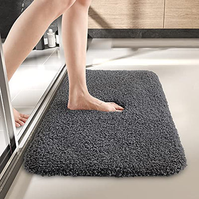 DEXI Bathroom Rug Mat, Extra Soft and Absorbent Bath Rugs, Machine Wash Dry, Non-Slip Carpet Mat for Tub, Shower, and Bath Room