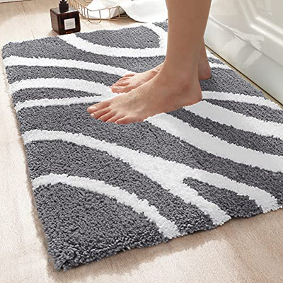 DEXI Bath Rug Mat, Extra Soft and Absorbent Bathroom Rugs, Machine Wash Dry, Perfect Plush Carpet Mats for Tub, Shower, and Bath Room