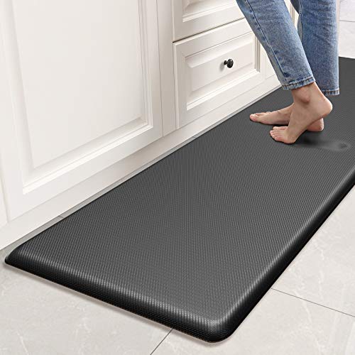 DEXI Anti Fatigue Kitchen Mat Cushioned Kitchen Rug, 3/4 Thick Heavy Duty Waterproof  Floor Mat, Non-Slip Comfort Standing Mat for Kitchen, Desk, Floor, Office,  Sink, Laundry, 20x32, Black - Yahoo Shopping