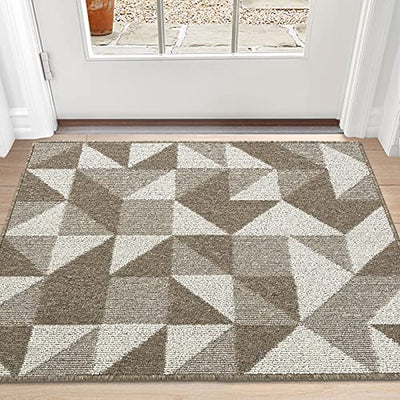 DEXI Indoor Doormat, Non Slip Absorbent Resist Dirt Entrance Rug, Machine Washable Low-Profile Inside Floor Door Mat