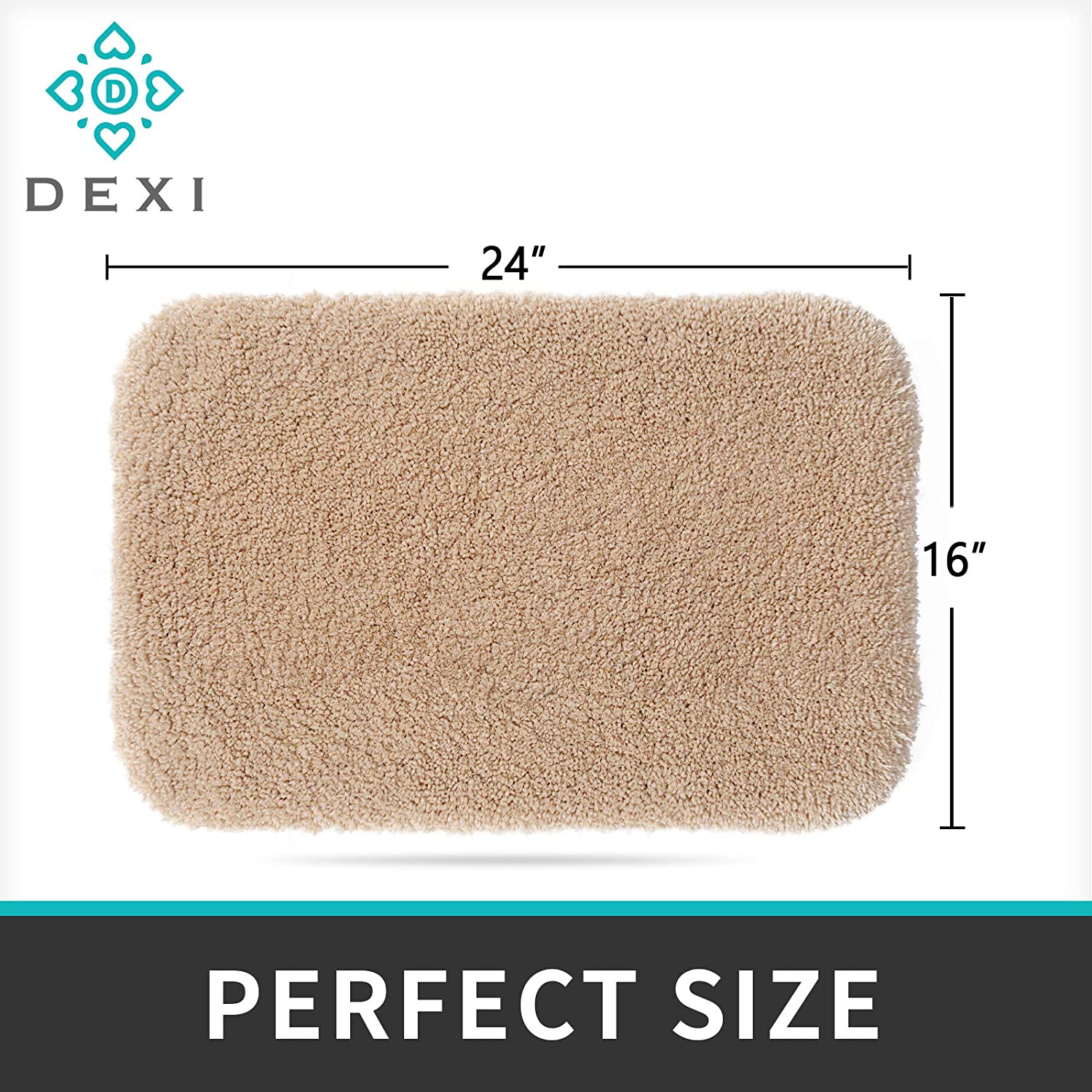 DEXI Bathroom Rug Mat, Extra Soft and Absorbent Bath Rugs, Machine Was –  Dexi