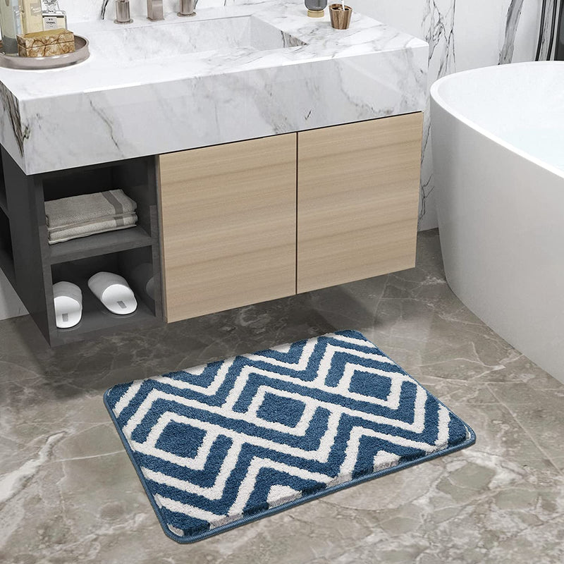 DEXI Bathroom Rugs Bath Mats,Quick Dry and Non Slip Bath Mat for Shower Tub Sink