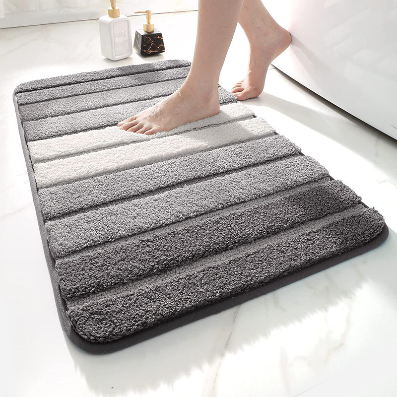 DEXI Bath Mat Bathroom Rug Non Slip Absorbent and Soft Floor Mats
