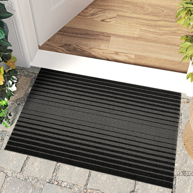 DEXI Door Mat, Durable Heavy Duty Outdoor Indoor Doormat, Stain