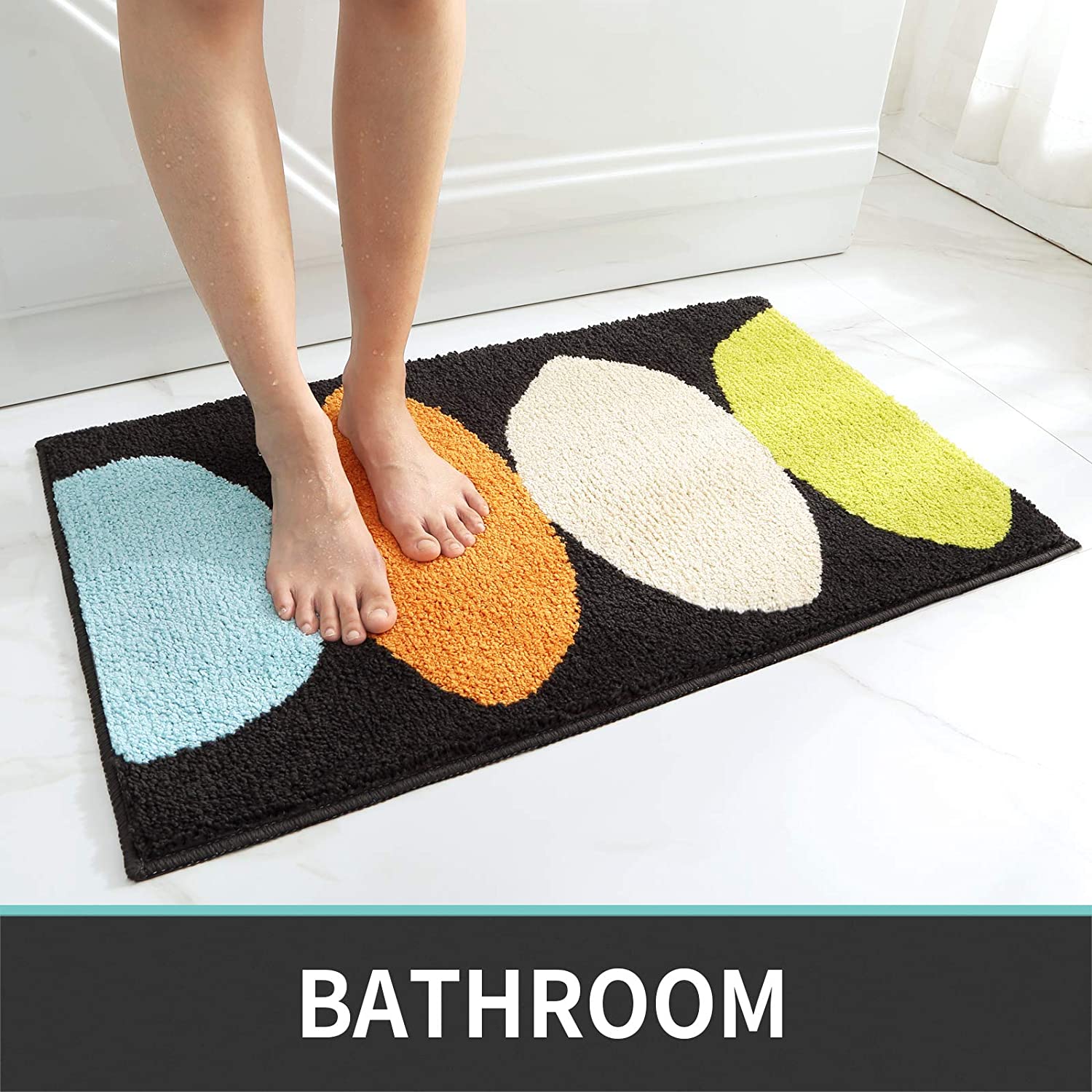 DEXI Bath Mat Rugs Bathroom Floor Mat Super Absorbent Ultra Thin Low  Profile Non Slip Quick Dry Washable Carpet for Sink Shower Toilet, 17x32  Light Grey - Yahoo Shopping